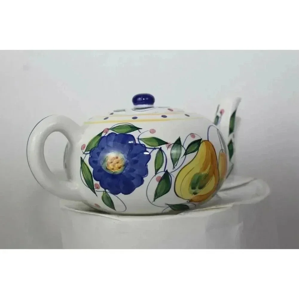 Colorful Teapot 7inch wide 5inch tall